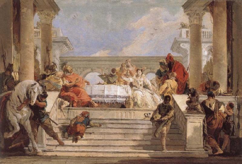Giovanni Battista Tiepolo THe Banquet of Cleopatra Germany oil painting art